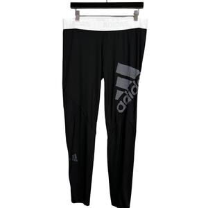 Adidas Leggings Athletic Sport Black Ankle - XL